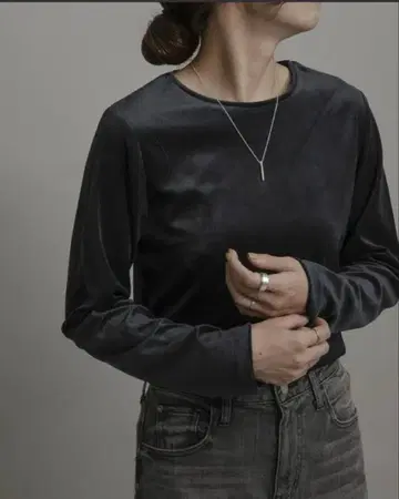 어반 리서치 서니 라벨 [ UR TECH ] 벨로아 롱 슬리브 T셔츠