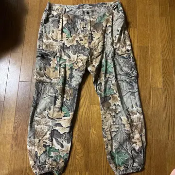 카모플라쥬 카고 팬츠 허리밴딩