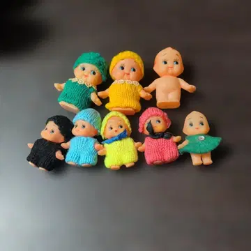 작은 큐피 인형 레트로 8개 세트