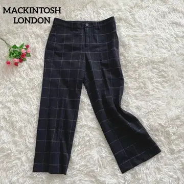 고품질 매킨토시 캐주얼 팬츠 체크 무늬 울 삼양상회 36