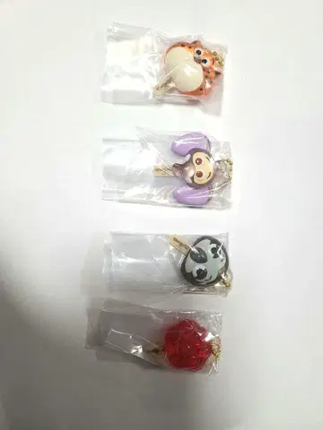 주토피아2 아이스캔디 참 가챠 4종 동물 세트