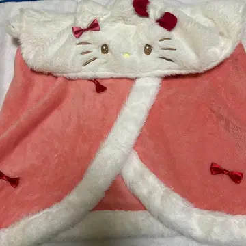 헬로키티 후드 부착 케이프