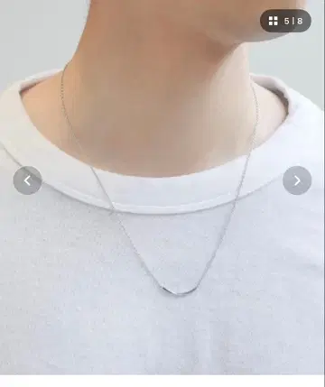 L&Co. SV925 페어 목걸이 (실버만)