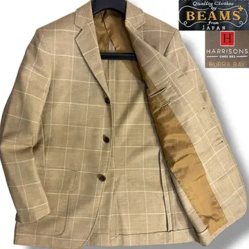 J7281 컨디션 최상 빔즈 플러스 윈도우페인 패턴 플란넬 자켓 그레이지