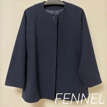FENNEL 노카라 코트 네이비