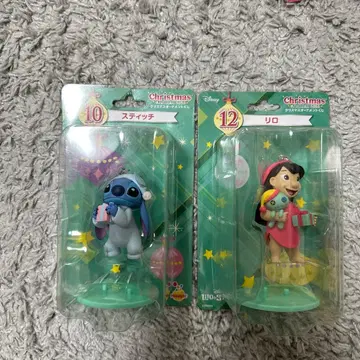 디즈니 크리스마스 오너먼트 2체 세트 릴로 & 스티치