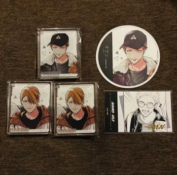 [미사용 새상품] 기븐 애니메이트 카페 아키히코 하루키 5점 세트