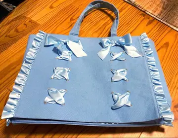 자카마트 A3 시크릿 레이스업 토트백 색스 블루