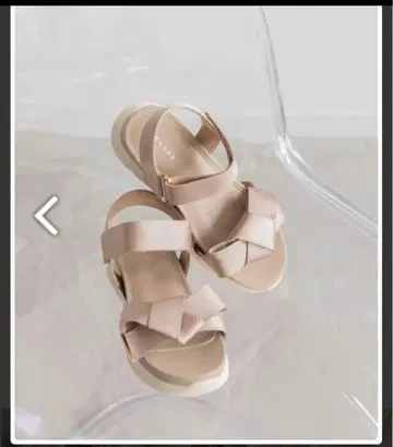 RANDA 리본 스포츠 샌들 베이지 M