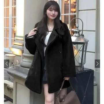 플리스 2way 디자인 자켓 블랙