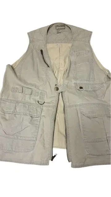 로열 로빈스 낚시용 조끼 L 라이트 그레이