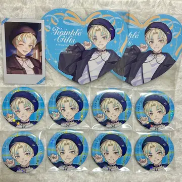 TwinkleGift 히바치 마나 캔뱃지 폴라로이드 카드