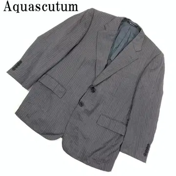 LA6345 아쿠아 스큐텀 실크 테일러드 자켓 그레이96BB3