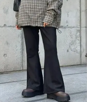 CPCM 플레어 팬츠 페이크 스웨이드 하의 여성용