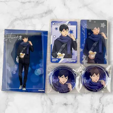 하이큐 코스모 월드 카게야마 토비오 캔뱃지 카드 특전 5세트