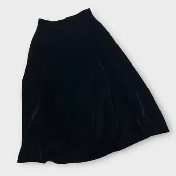 Delnoir 벨로아 롱 스커트 블랙 9호 고급 포멀 일본제