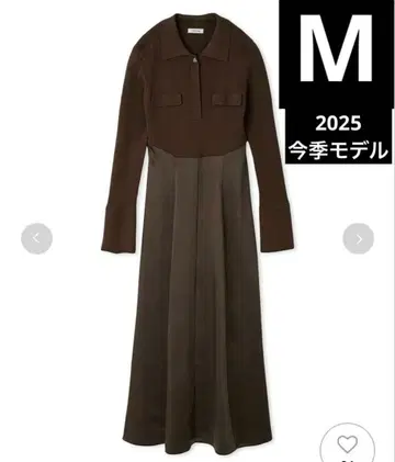 새상품 FRAY I.D 오픈 폴로 카라 니트 원피스 프레이 아이디