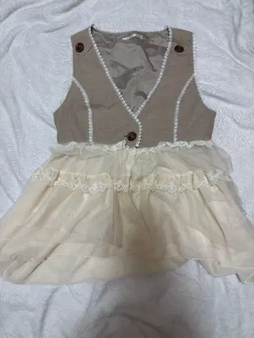 페어리 그런지 axes femme 베이지 아이보리 드레스