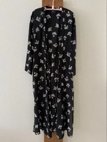 알딘 누아르 블랙 꽃무늬 실크 혼방