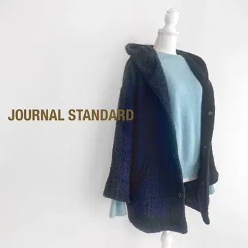 JOURNAL STANDARD 후드 부착 울 코트