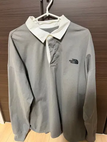 THE NORTH FACE 그레이 긴팔 피케 셔츠 XL