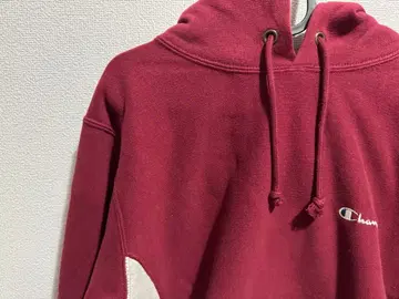 Champion 리버스 위브 후드티 다크 레드 사이즈 M