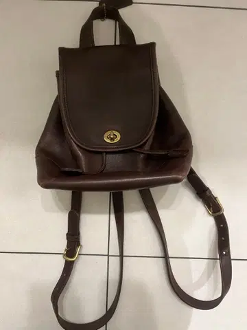 브라운 가죽 백팩 백팩