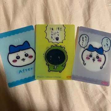 치이카와 (먼작귀) 보상 주머니 체인지 카드 카드 하치와레 우체국 세트