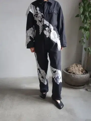 HANA YAGI-COVERALLS/BLACK x WHITE2