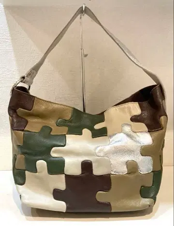 [새상품급] PAPILLONNER 가죽 퍼즐 원숄더백