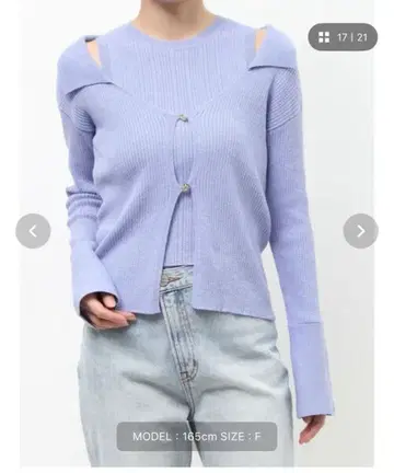 LAGUNAMOON 컬러 디자인 니트 앙상블