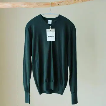새상품 ASPESI 캐시미어 혼방 소프트 니트 스웨터 V넥 슬림 48