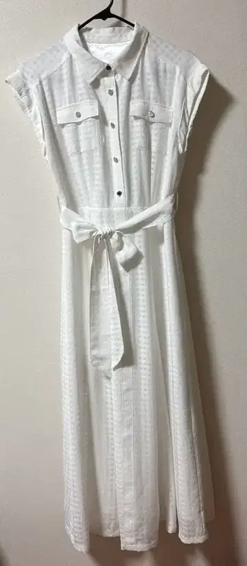 화이트 셔츠 원피스 반팔