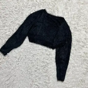 [ c7137 ] 가디건 긴팔 블랙 크롭 짧은 기장