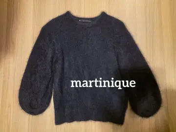 라쿤 퍼프 슬리브 니트 풀오버