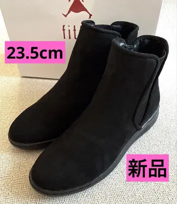 [ 새상품 ] fitfit 사이드 고어 부츠 스웨이드 블랙 23.5cm