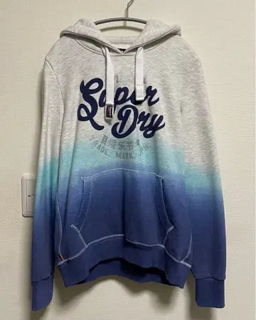 Superdry 극도 건조 (시나사이) 그라데이션 블루칼라 후드티