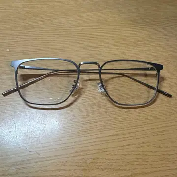 실버 메탈 프레임 사각형 y2k 한국 패션 안경