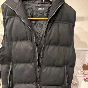 COMME CA ISM 블랙 베스트 L 사이즈