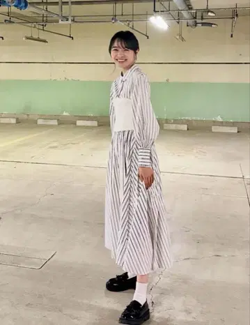 스나이델 니트 뷔스티에 볼륨 원피스 하야시 메아리 SNIDEL