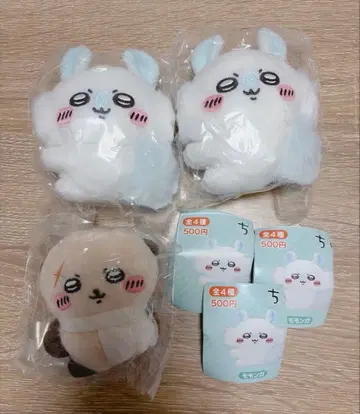 치이카와 클립 봉제 인형 2 3개 세트 모몽가 & 랏코