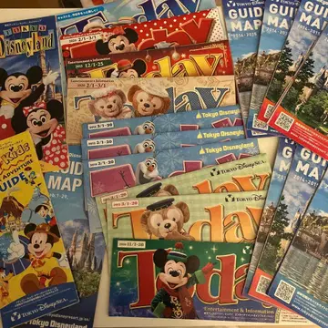 도쿄 디즈니랜드 가이드맵 세트