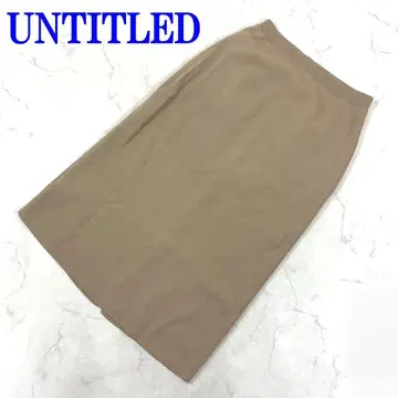 언타이틀 무릎 아래 기장 스커트 베이지 울 아크릴 2 C4328