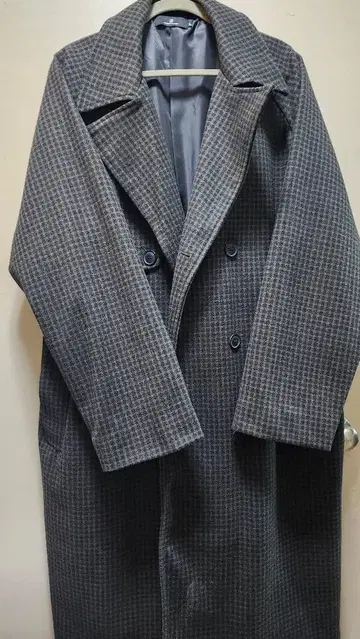 MONO-MART 오버 사이즈 멜톤 래글런 슬리브 롱 트렌치코트