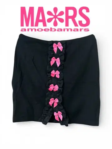 MA*RS 리본 포함 블랙 타이트 스커트 M