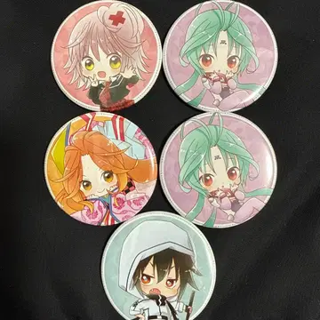 PEACH-PIT 전시 캔뱃지 히나모리 아무 수호캐릭터