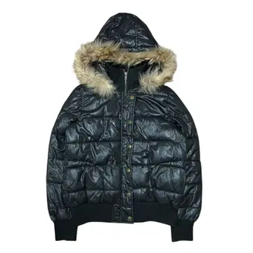 아카이브 퍼 다운 y2k 갤 시크 스타일 광택