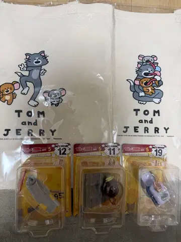 톰과 제리 피규어 키링 세트