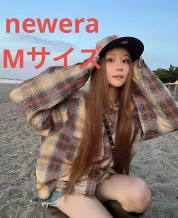 뉴에라 newera black label fw24 옴브레 체크 셔츠