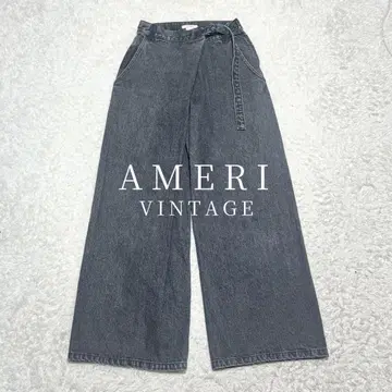 25년 Ameri VINTAGE WRAPDENIM WIDE PANTS